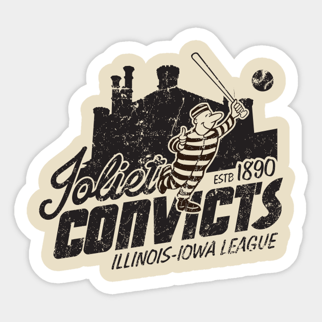 Joliet Convicts Sticker by MindsparkCreative